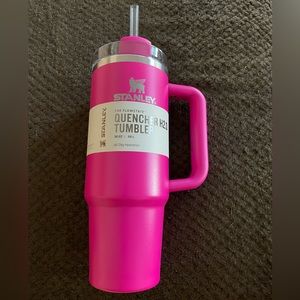 Hot pink/camelia Stanley tumbler
